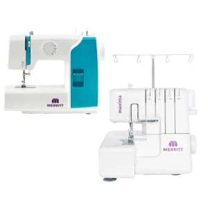combo merritt overlock maxima maquina de coser me 9100