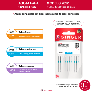 Aguja 2022 para overlock