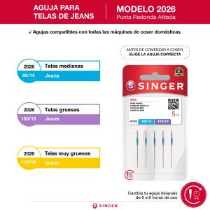 Aguja 2026 para Jeans